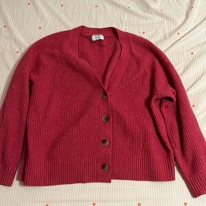 pink cardigan sweater size xxl
